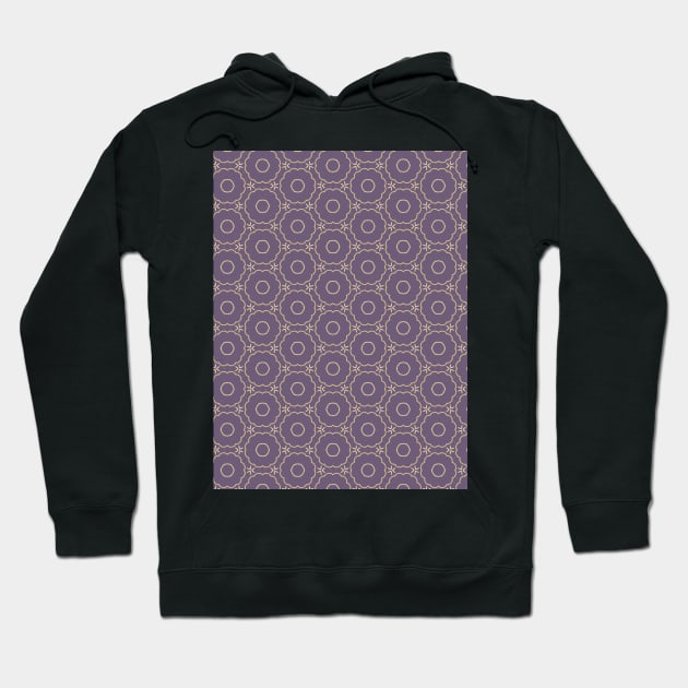 Purple and Gold Pattern Hoodie by Kelliboo